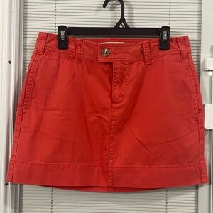 GAP, Favorite Khaki Mini Skirt, Dark Coral/Orange, women’s size 8